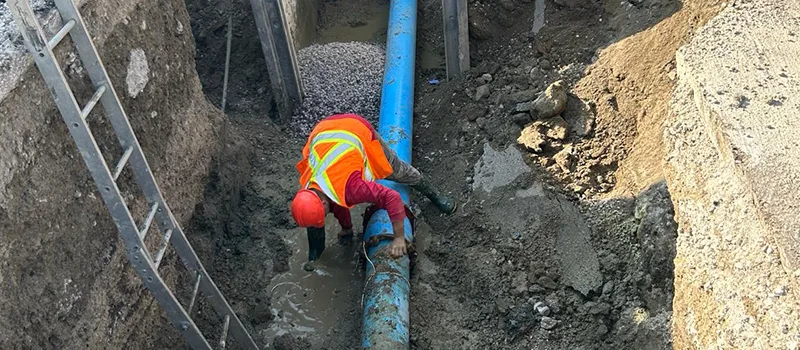 Main Water Pipe Replacement in Whitby, ON
