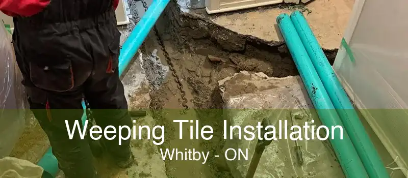 Weeping Tile Installation Whitby - ON